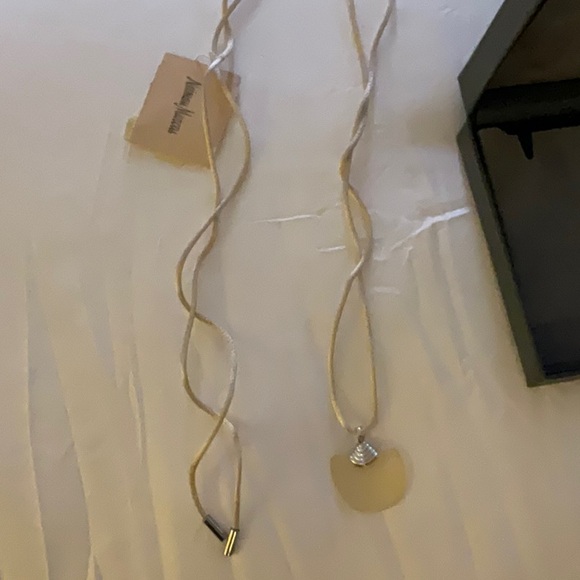 NEW DAUM French crystal and silver necklace satin cord from Neiman Marcus - Picture 3 of 8